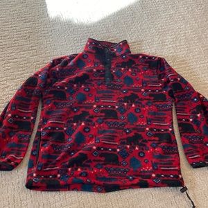 Women’s vintage 90s LL Bean four snap quarter zip fleece Gorpcore size M